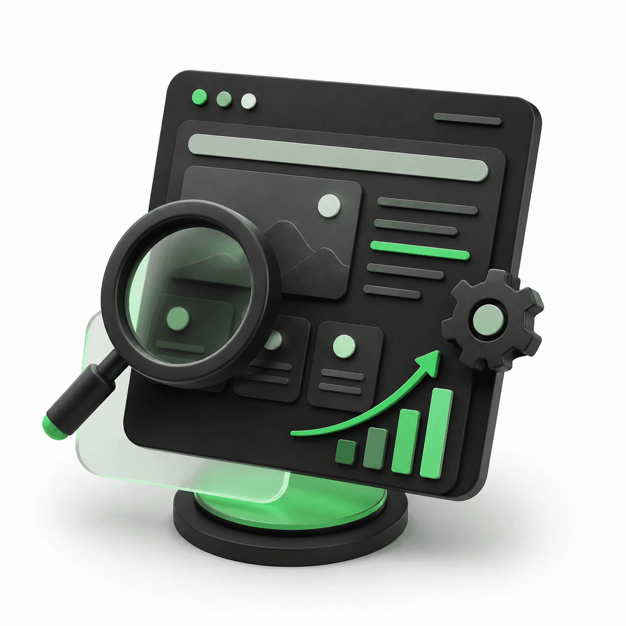 Предметная композиция для SEO-продвижения сайта