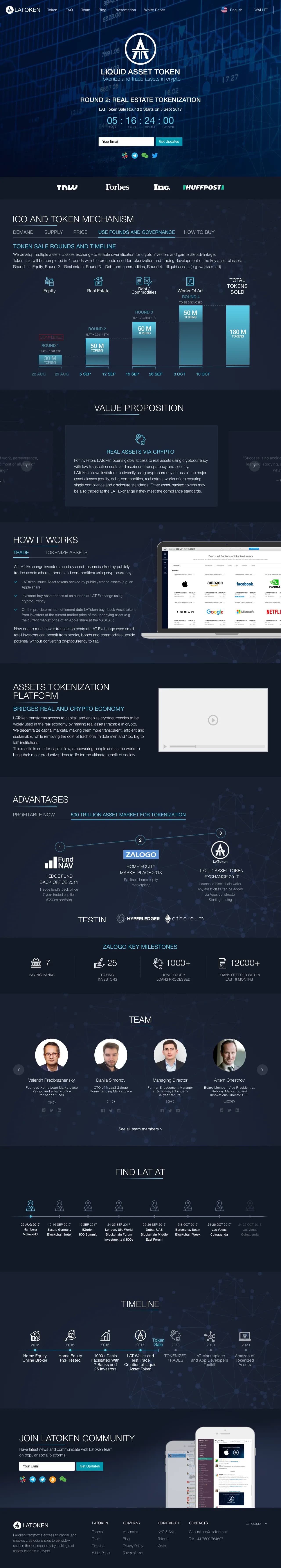 TOKEN SALE LANDING PAGE — работа 5