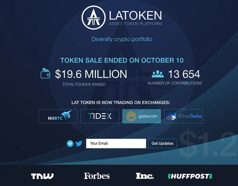TOKEN SALE LANDING PAGE